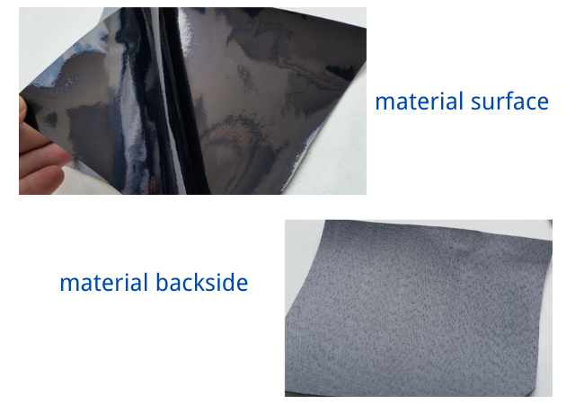 material surface and backside