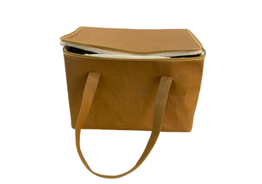 Washable Kraft Paper Cooler Tote Bag