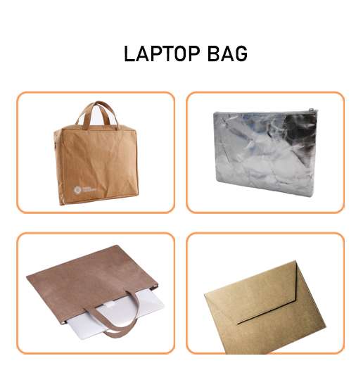 Washable kraft paper laptop bags