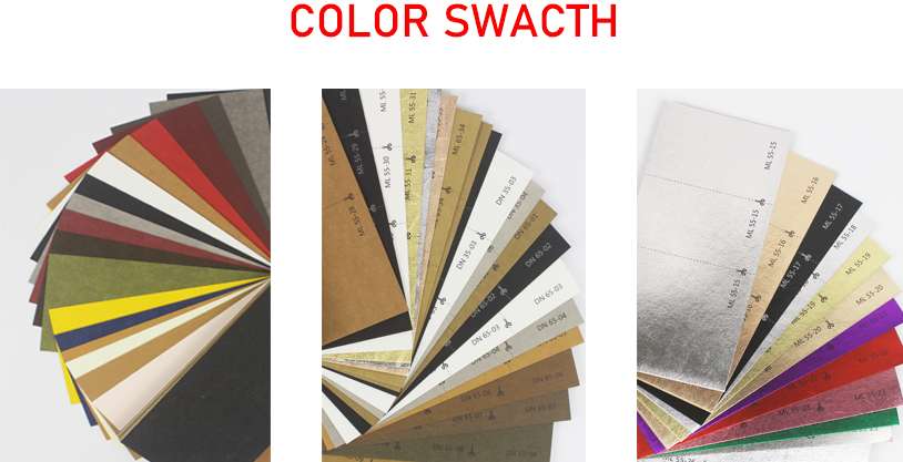 washable kraft paper color swacth
